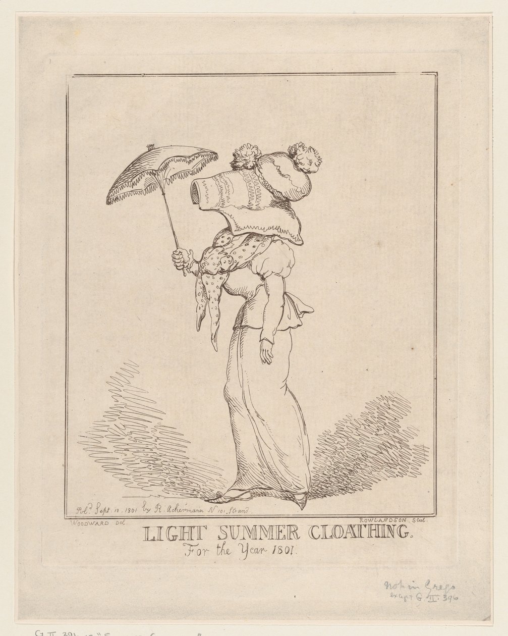 Lehký letní oděv [sic], 10. září 1801., 10. září 1801. od Thomas Rowlandson