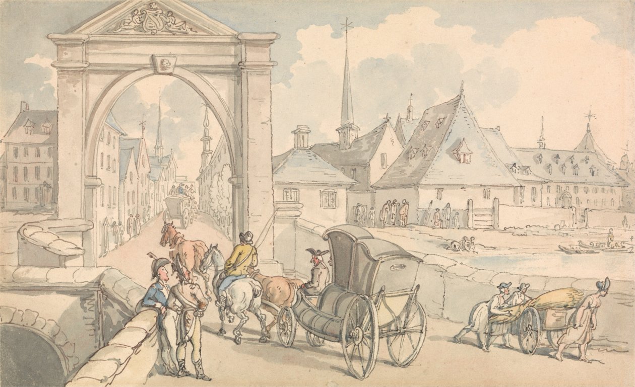 Limburg, Belgie od Thomas Rowlandson