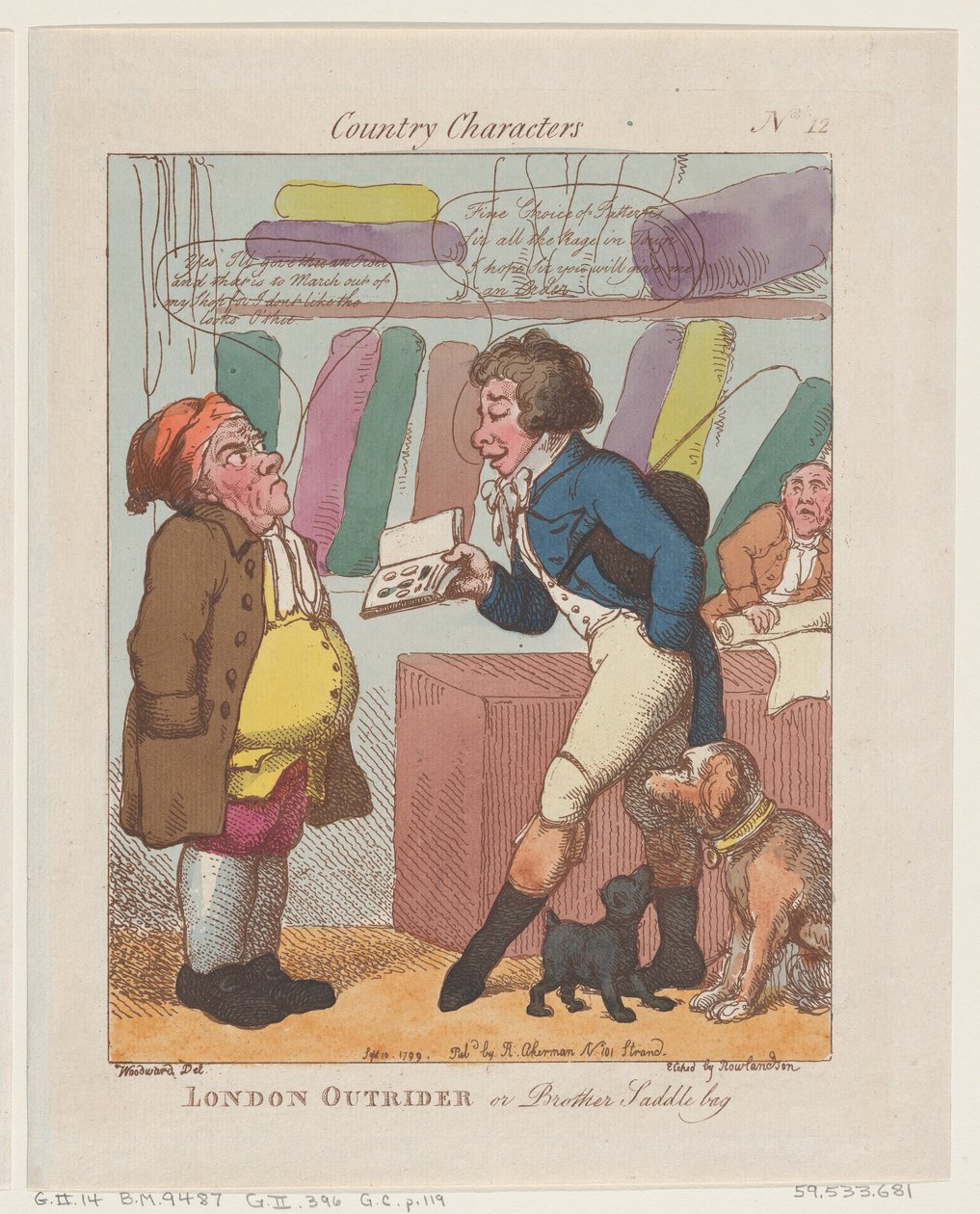 London Outrider nebo Brother Saddlebag, 10. září 1799, 10. září 1799. od Thomas Rowlandson