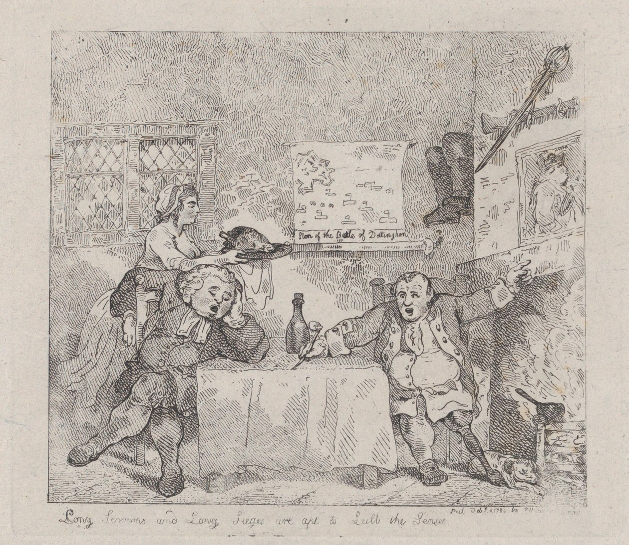 Dlouhá kázání a Dlouhá obležení jsou vhodná pro Lull the Senses, 11. února 1783, 11. února 1783. od Thomas Rowlandson