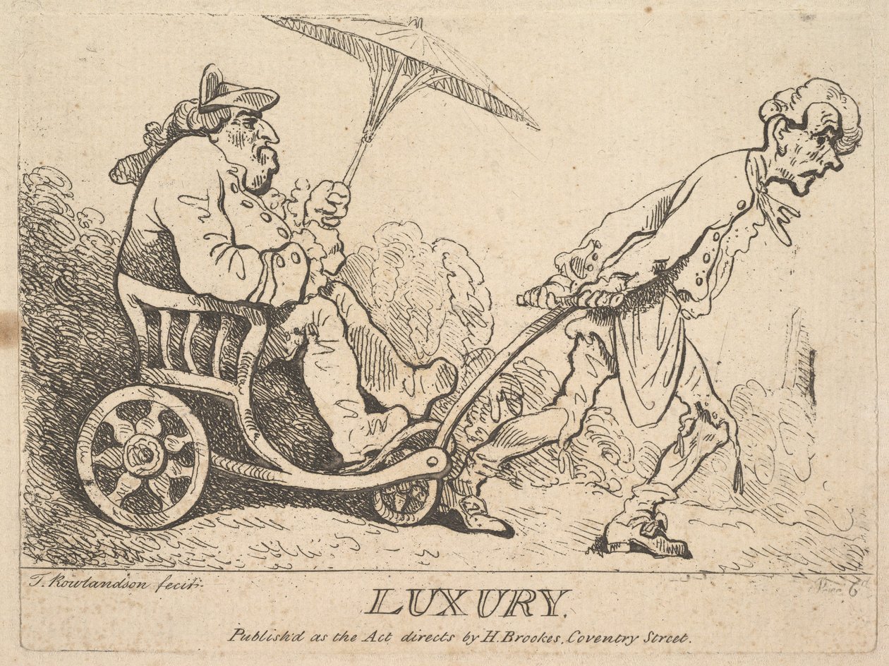 Luxus, [1781] znovu vydaný 1786-95. od Thomas Rowlandson