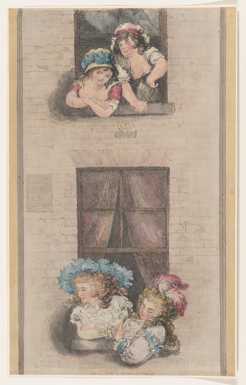 Služky a paní, 1. prosince 1791, 1. prosince 1791. od Thomas Rowlandson