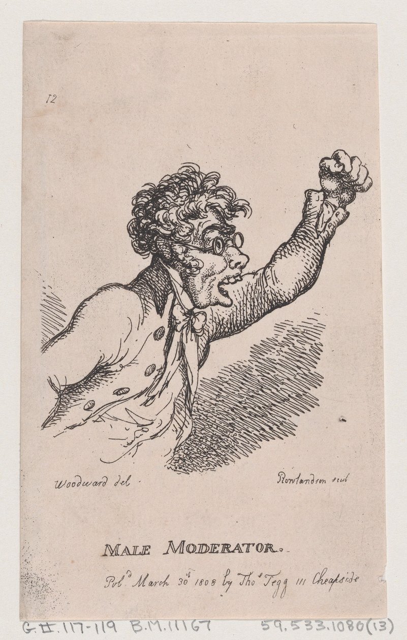 Mužský moderátor, 30. března 1808, 30. března 1808. od Thomas Rowlandson