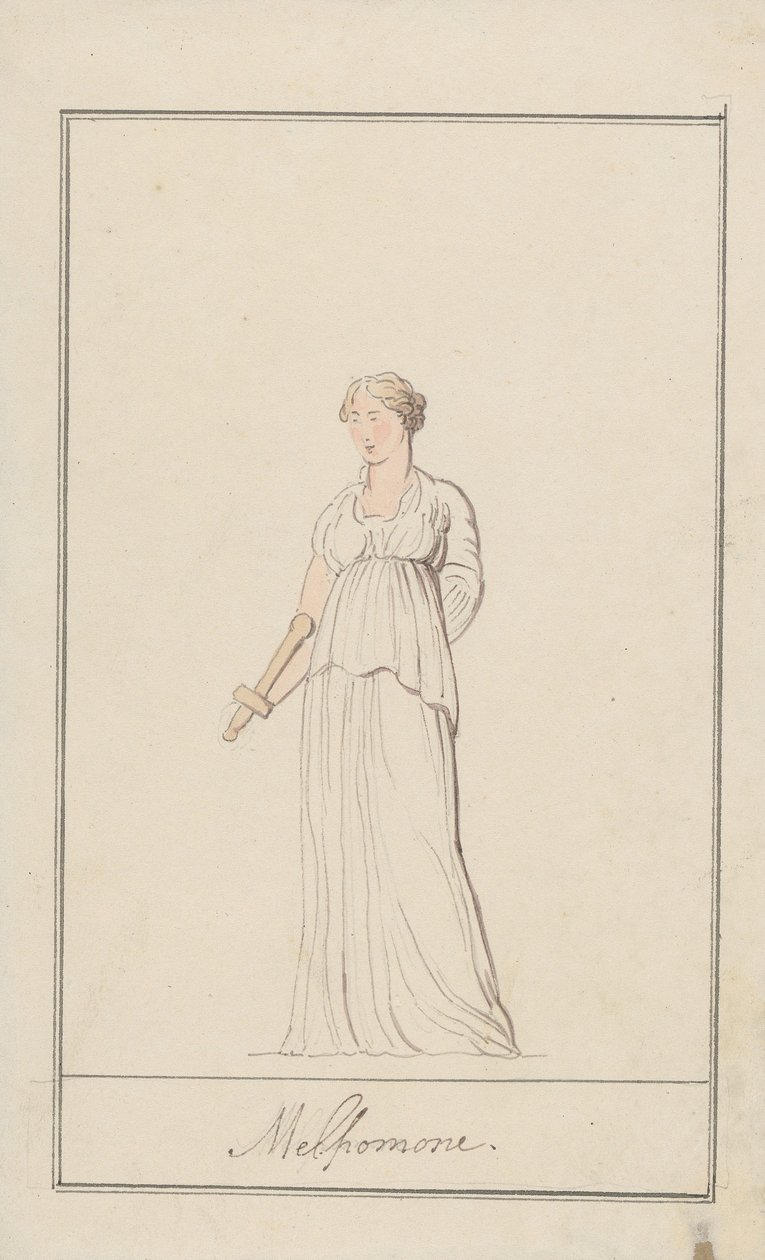 Melpomené od Thomas Rowlandson