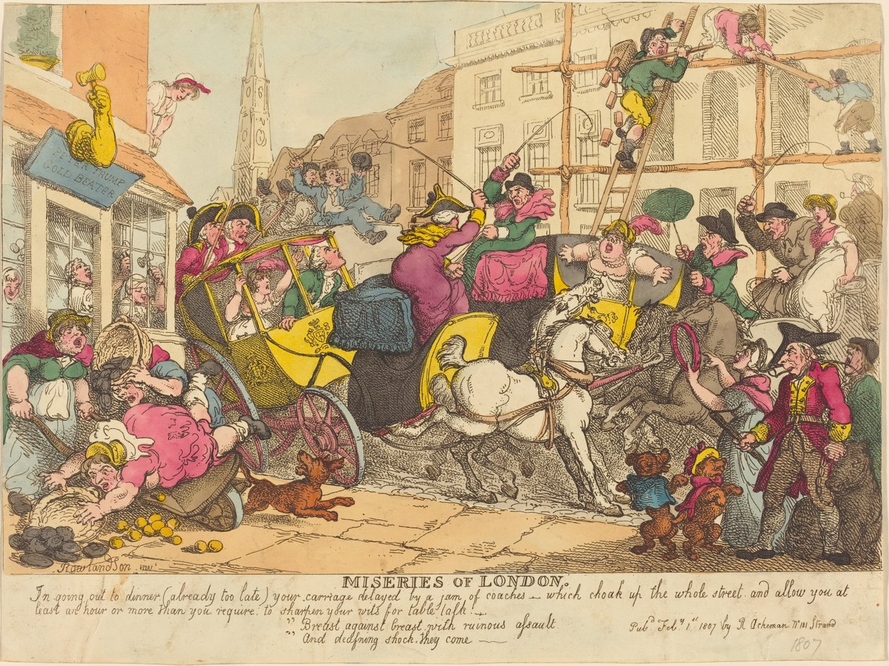 Misery of London od Thomas Rowlandson