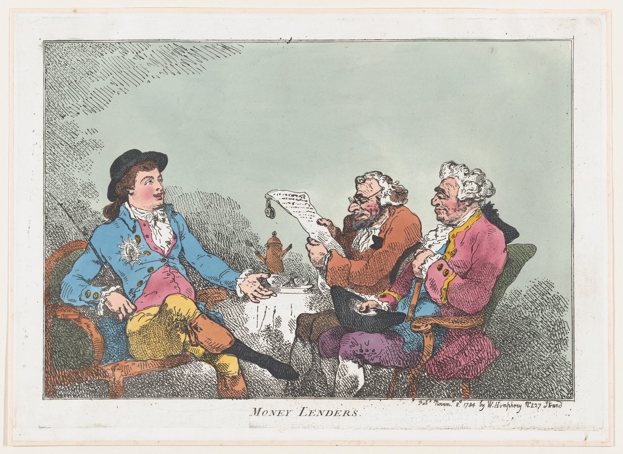 Půjčitelé peněz, 8. listopadu 1784., 8. listopadu 1784. od Thomas Rowlandson