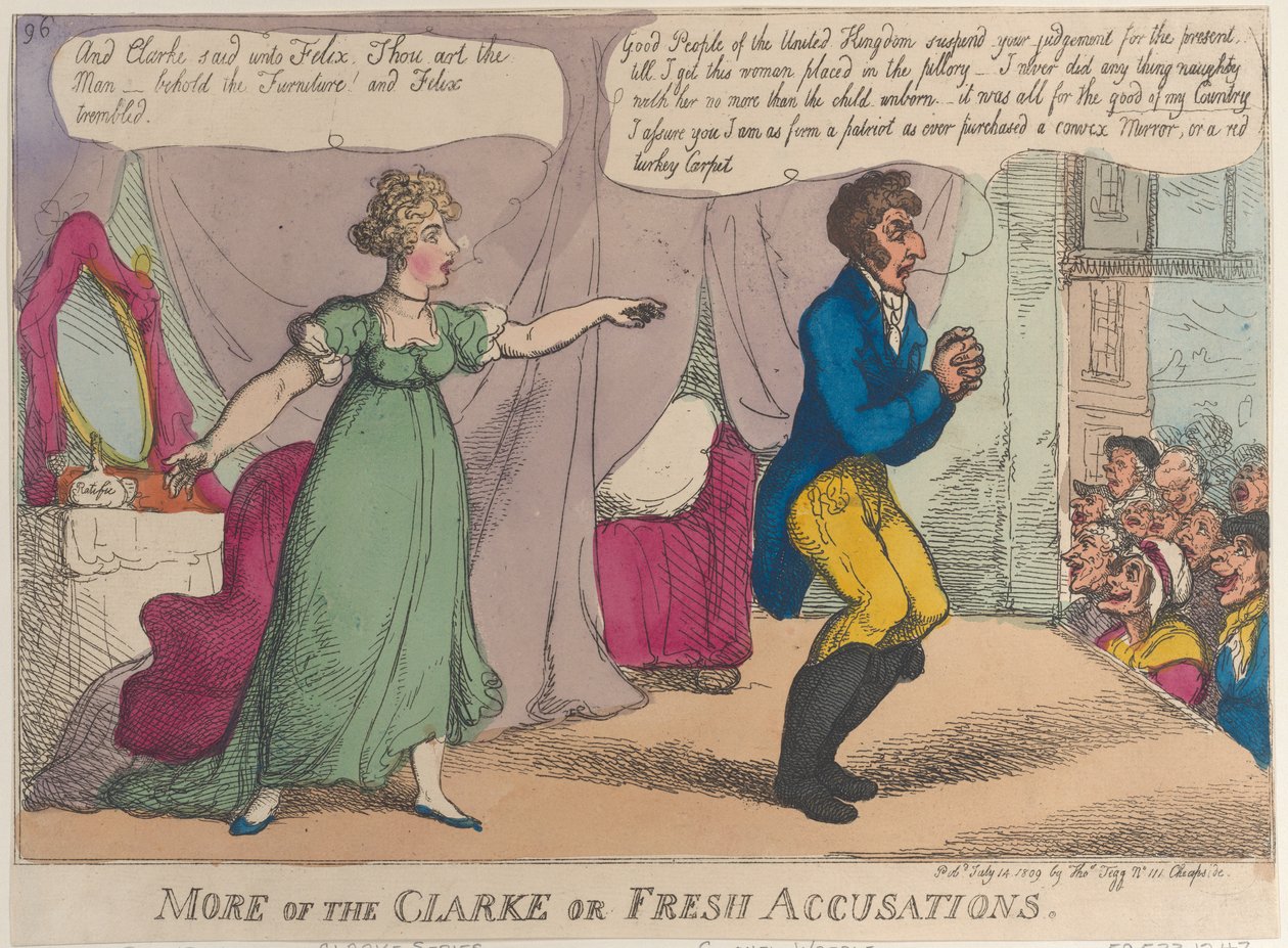 More of the Clarke or Fresh Accusations, 14. července 1809, 14. července 1809. od Thomas Rowlandson
