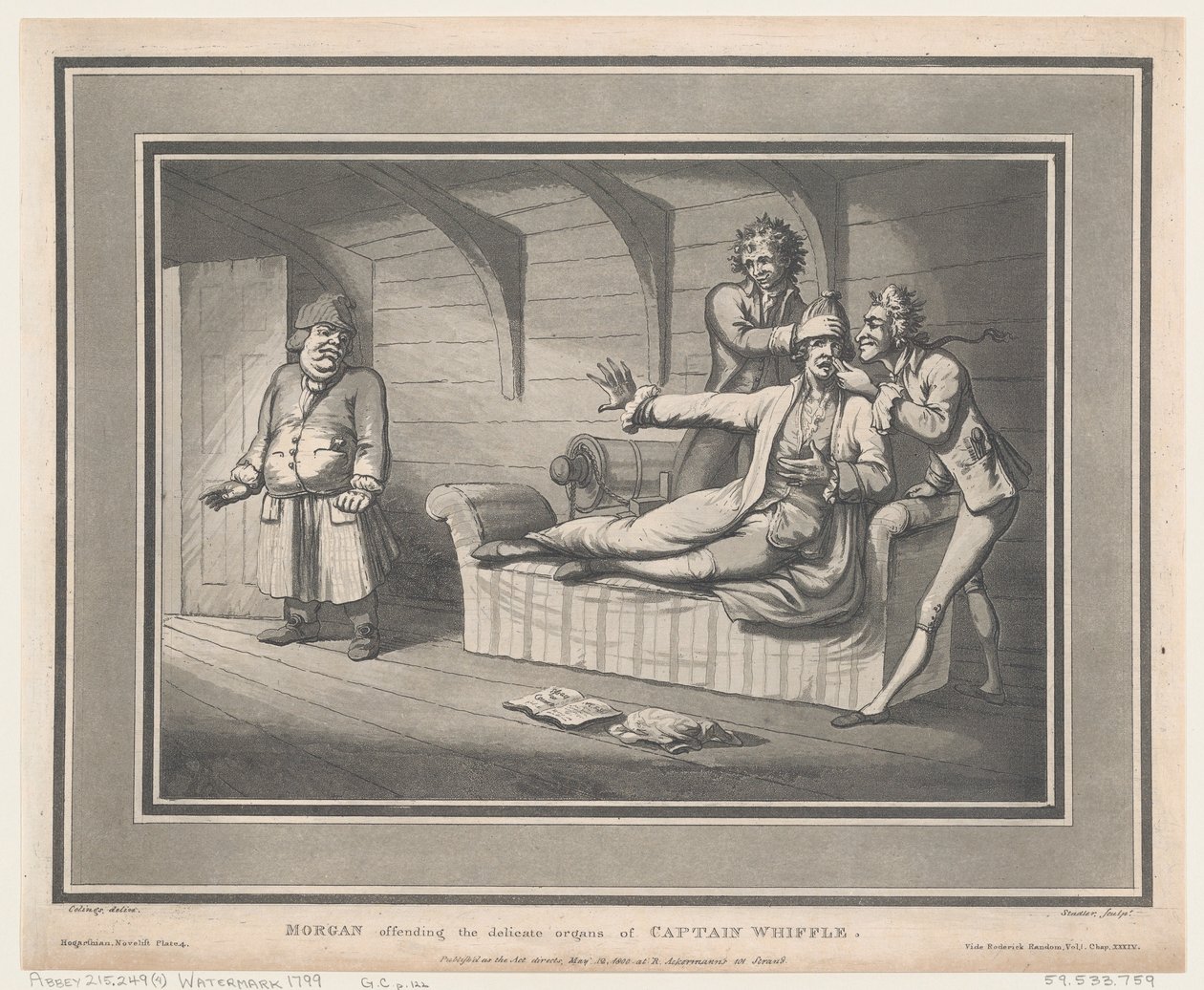 Morgan Offending The Delicate Organs of Captain Whiffle, 12. května 1800, 12. května 1800. od Thomas Rowlandson