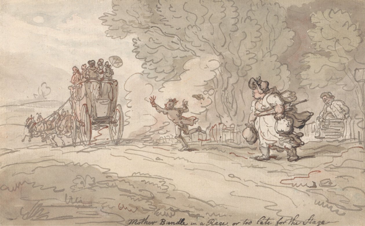 „Matka v zuřivosti“ aneb „Na jeviště už je pozdě“ od Thomas Rowlandson