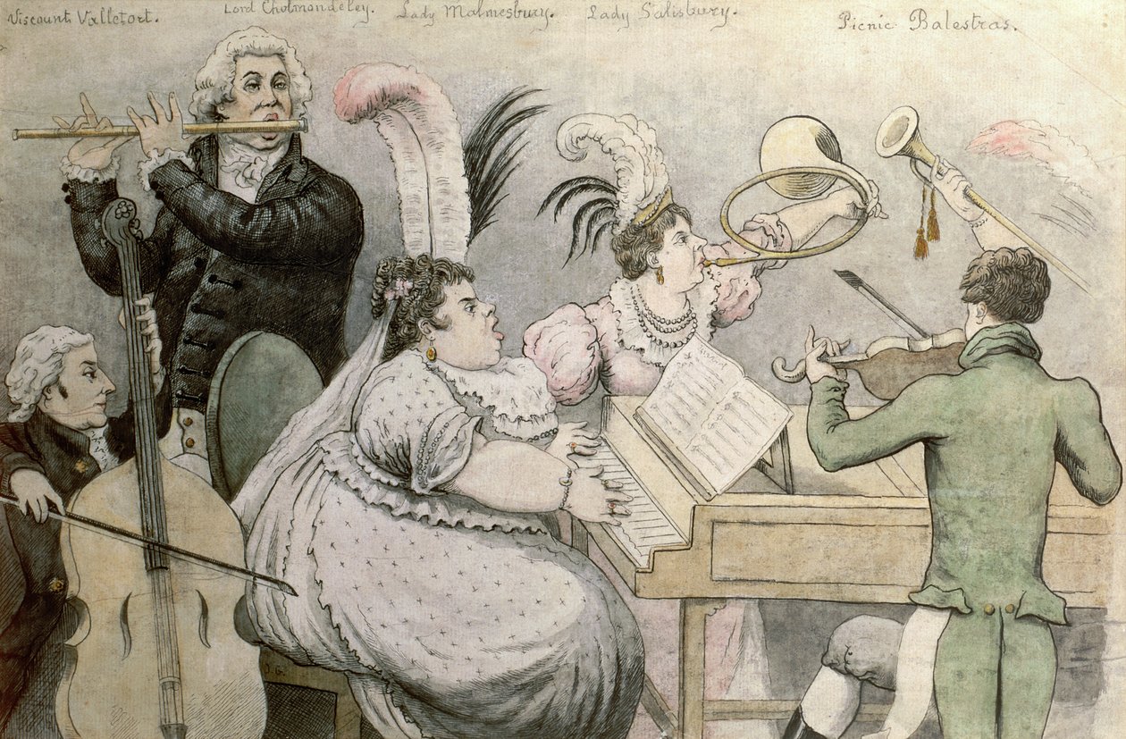 Hudební večírek od Thomas Rowlandson