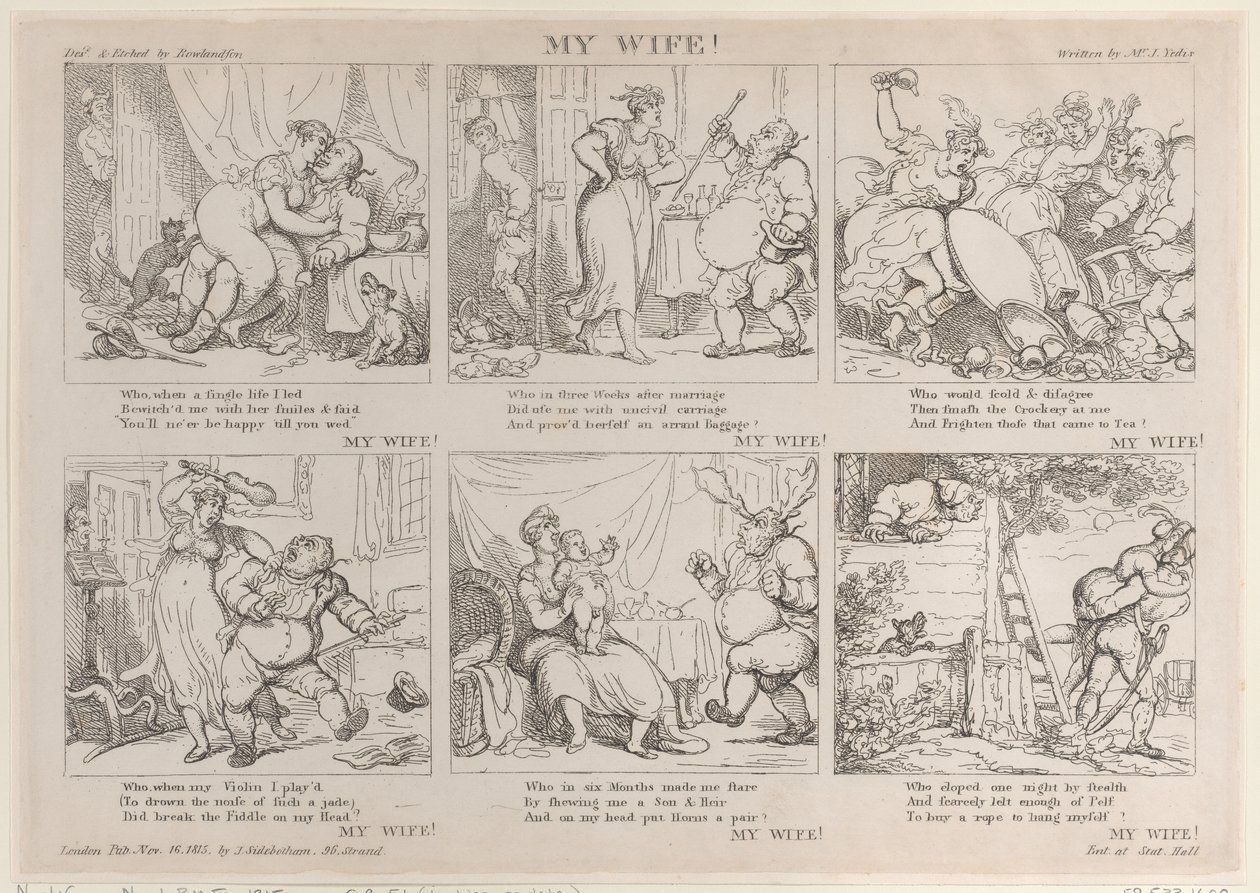 Moje žena!, 16. listopadu 1815, 16. listopadu 1815. od Thomas Rowlandson