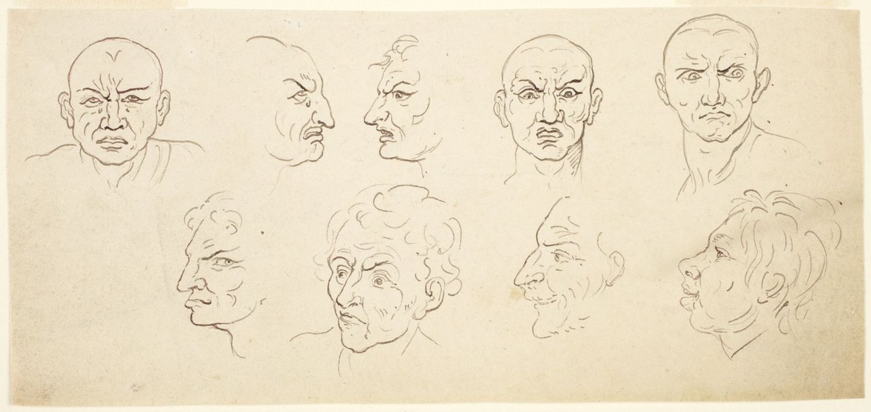 Devět karikatur od Thomas Rowlandson