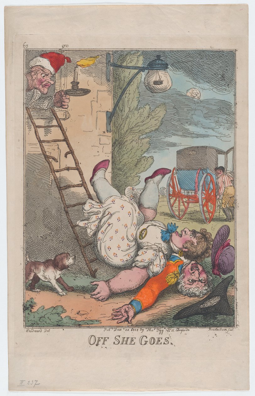 Off She Goes, 24. prosince 1808, 24. prosince 1808. od Thomas Rowlandson