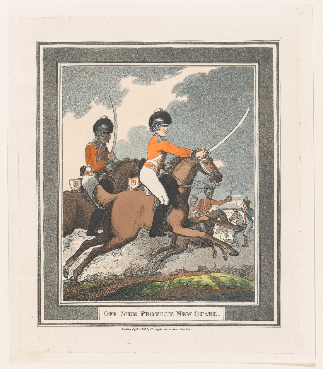 Off Side Protect, New Guard, 1. září 1798, 1. září 1798. od Thomas Rowlandson