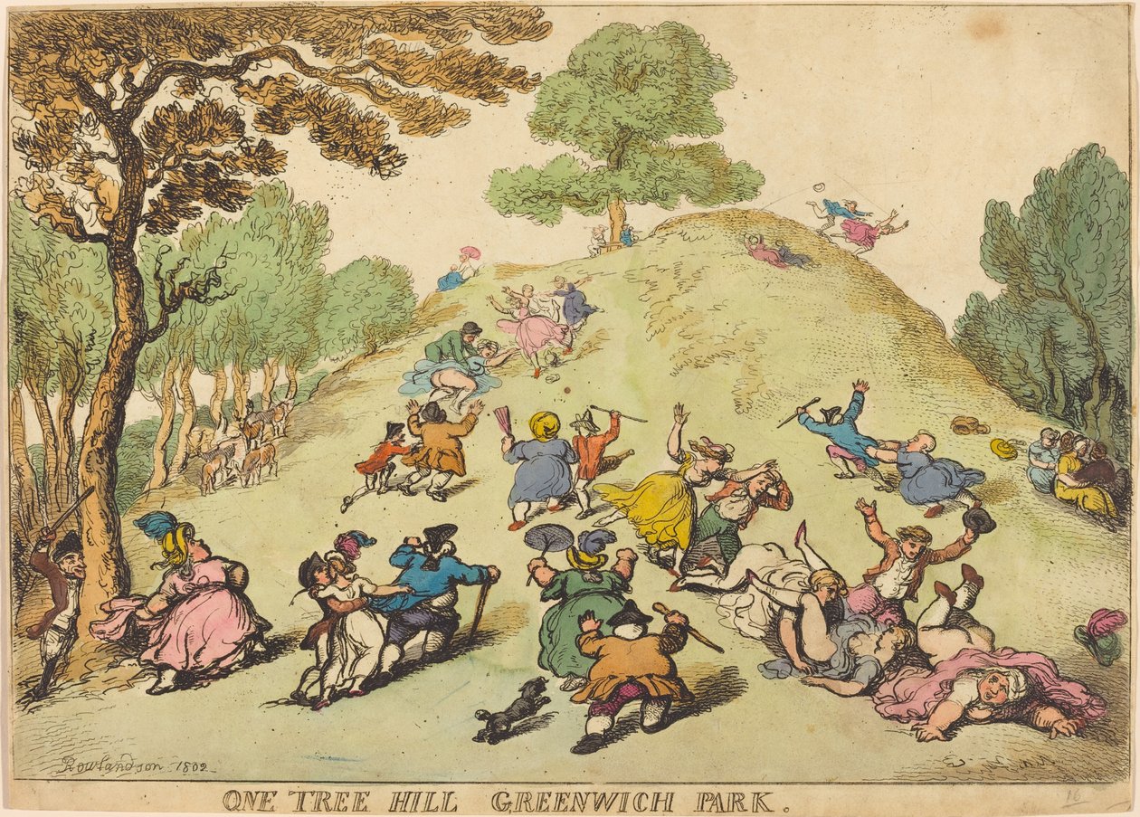 One Tree Hill, Greenwich Park od Thomas Rowlandson