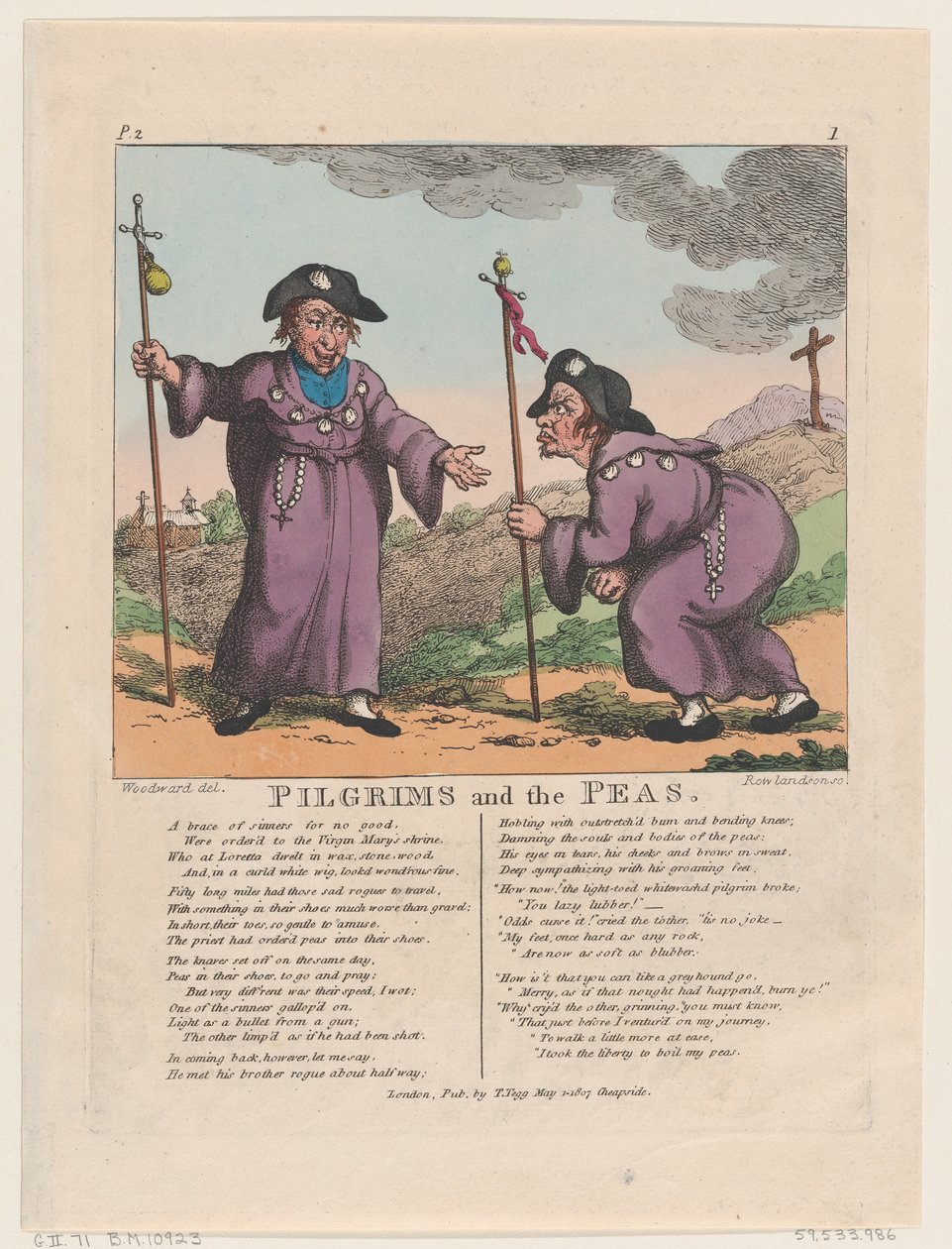 Poutníci a hrách, 1. května 1807., 1. května 1807. od Thomas Rowlandson