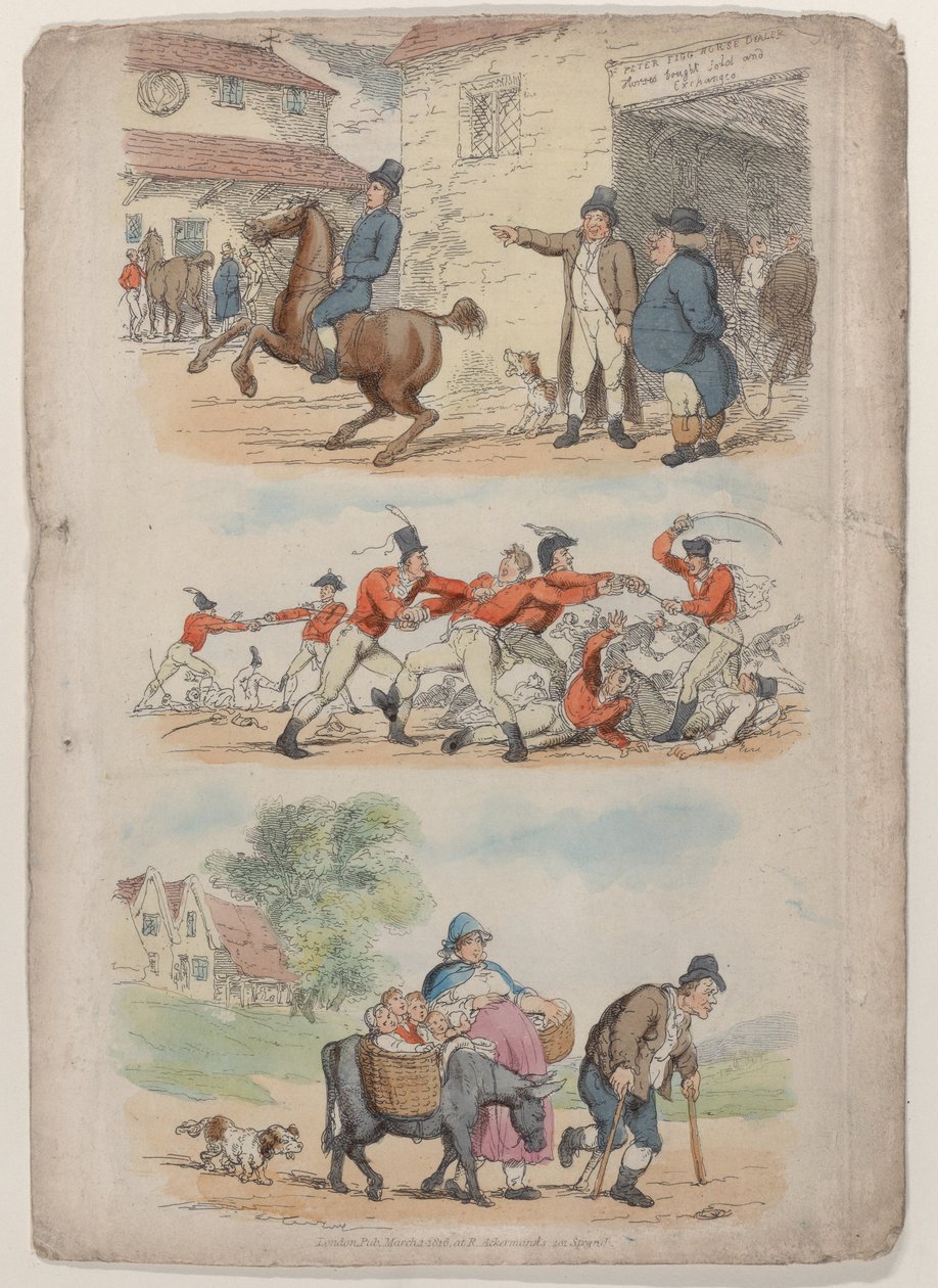 Deska 1, z World in Miniature, 1816., 1816. od Thomas Rowlandson