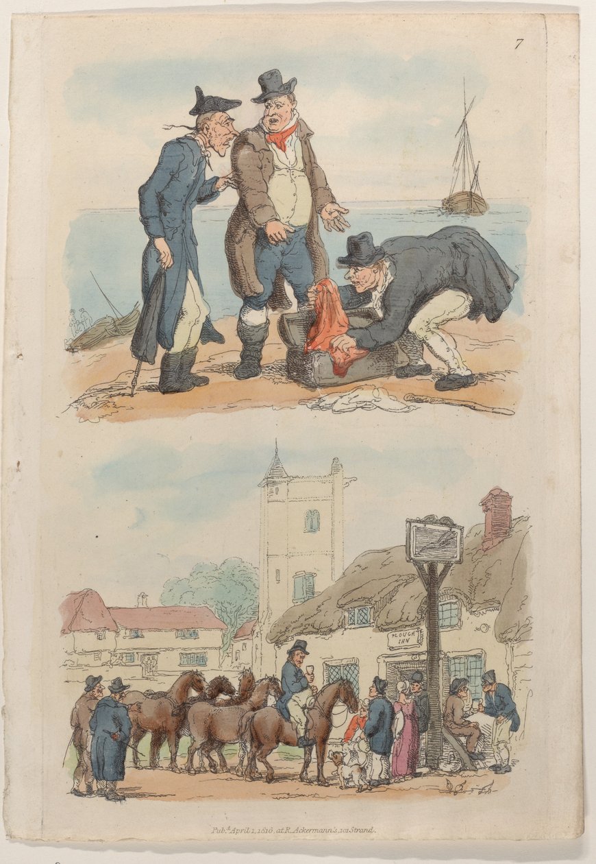 Deska 7, z World in Miniature, 1816., 1816. od Thomas Rowlandson