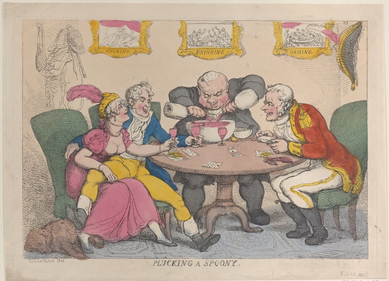 Drucking a Spoony, 28. února 1812, 28. února 1812. od Thomas Rowlandson