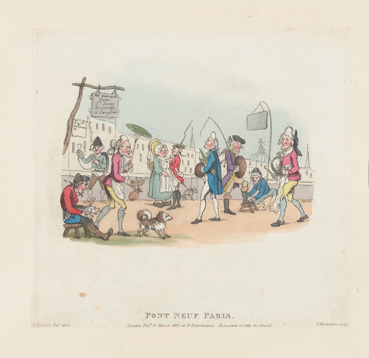 Pont Neuf, Paříž, 1. května 1803, 1. května 1803. od Thomas Rowlandson