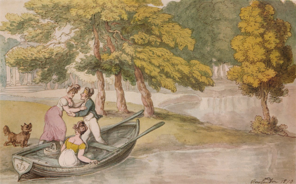 Popes Villa, Twickenham: Výlet, c1819 od Thomas Rowlandson