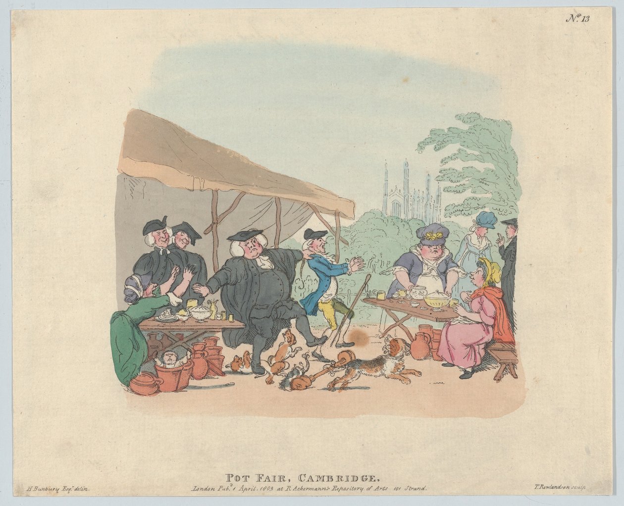 Pot Fair Cambridge, 1. května 1803, 1. května 1803. od Thomas Rowlandson