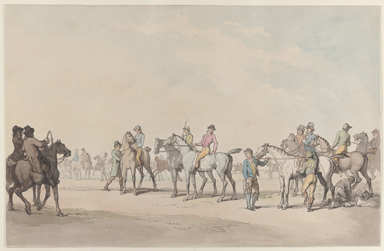 Příprava na závod od Thomas Rowlandson