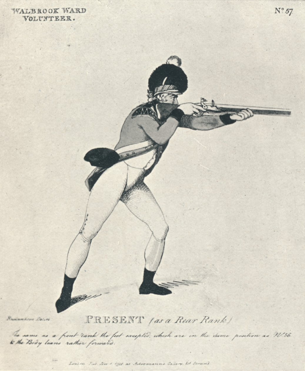 Přítomný jako zadní hodnost, 1798 1909 od Thomas Rowlandson