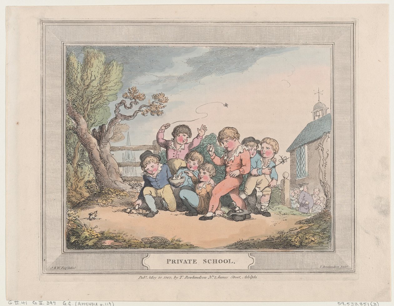 Soukromá škola, 10. května 1802., 10. května 1802. od Thomas Rowlandson