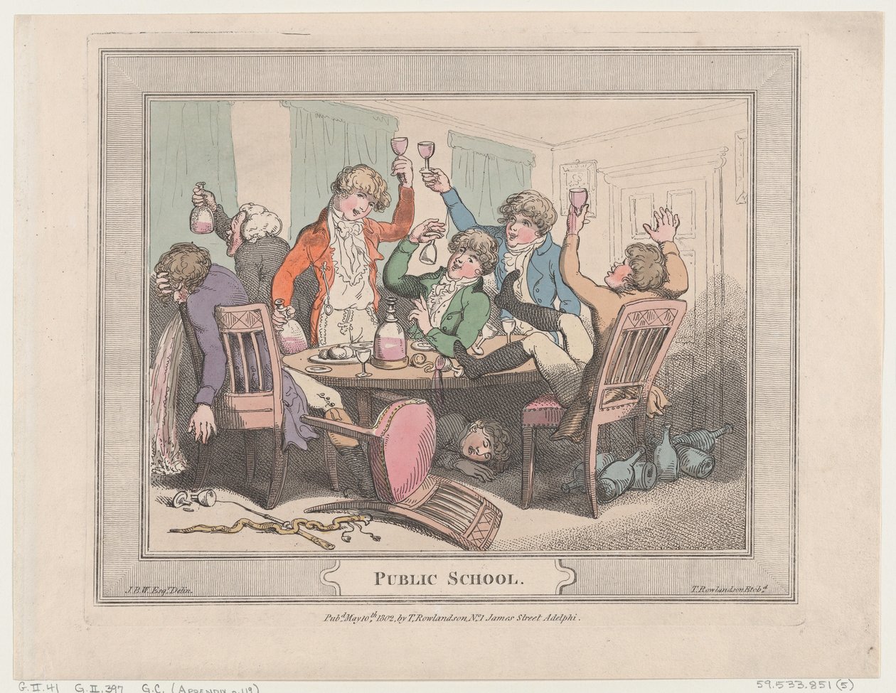 Veřejná škola, 10. května 1802., 10. května 1802. od Thomas Rowlandson