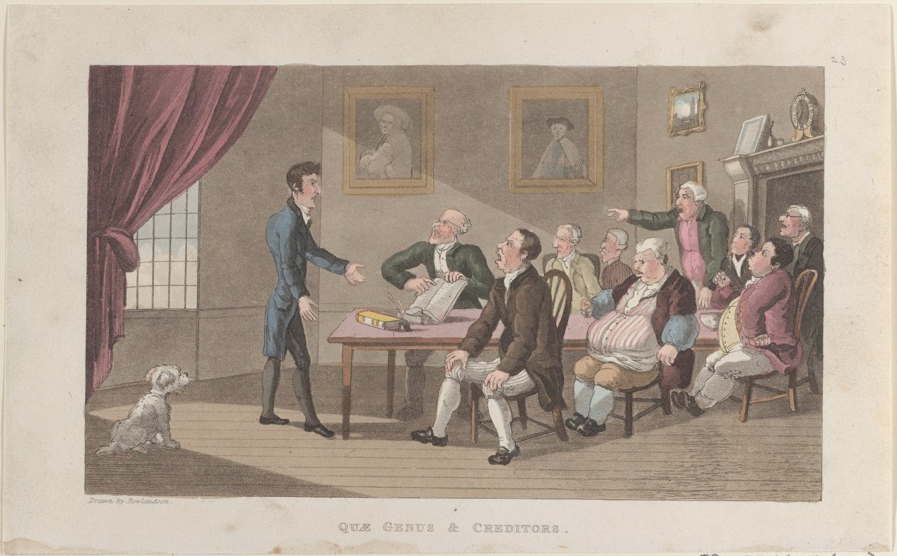 Historie Johnny Quae Genus, The Little Fou..., 1. prosince, od Thomas Rowlandson
