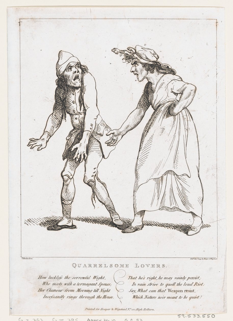 Svárliví milenci, 2. ledna 1797., 2. ledna 1797. od Thomas Rowlandson