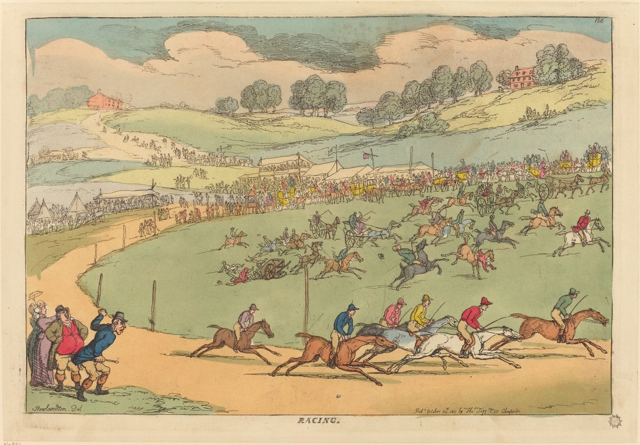 Závodění od Thomas Rowlandson