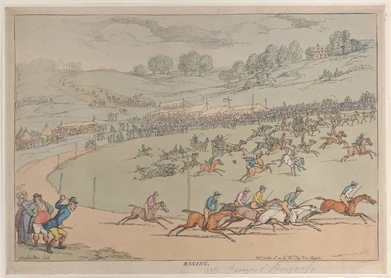 Závodění, 20. října 1811, 20. října 1811. od Thomas Rowlandson