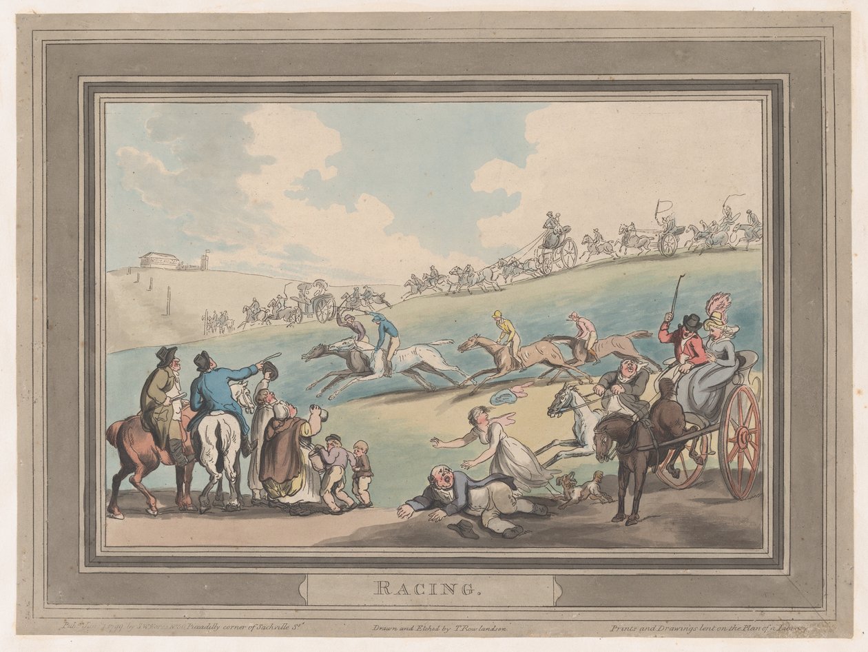 Racing [The Start], 1. ledna 1799, 1. ledna 1799. od Thomas Rowlandson