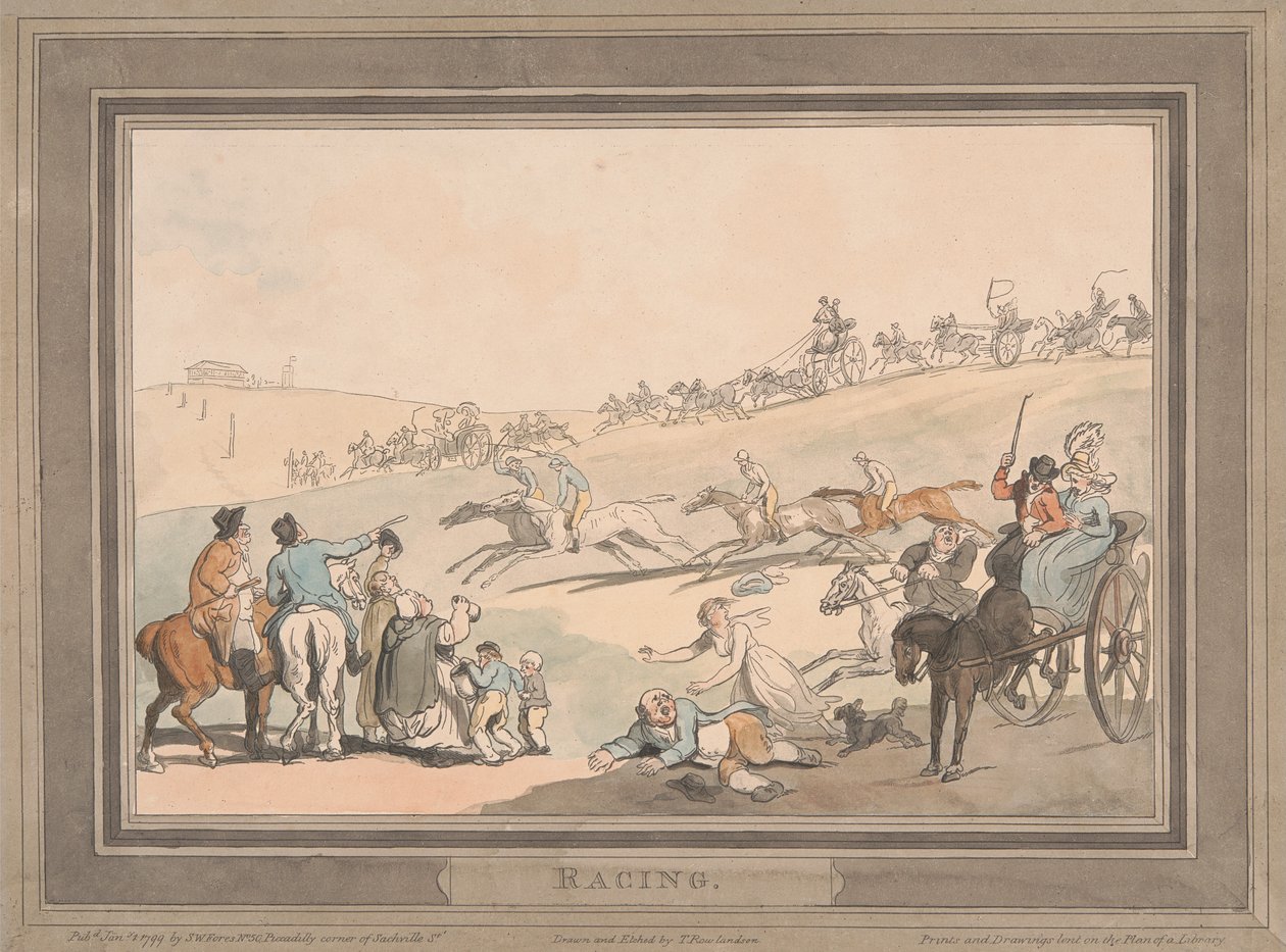 Závody [sada šesti]: 1. Závody od Thomas Rowlandson