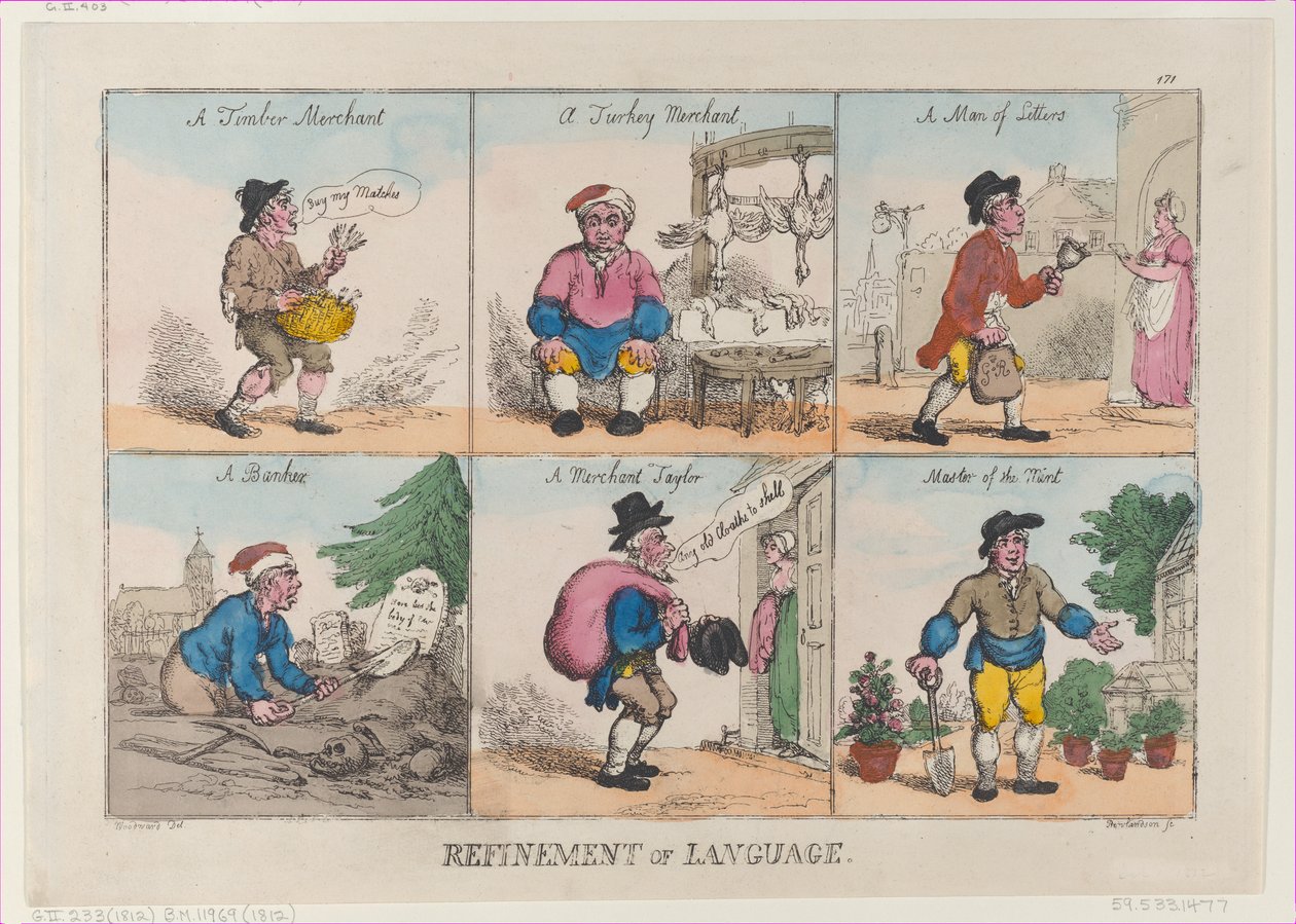 Upřesnění jazyka, 1. října 1802, 1. října 1802. od Thomas Rowlandson