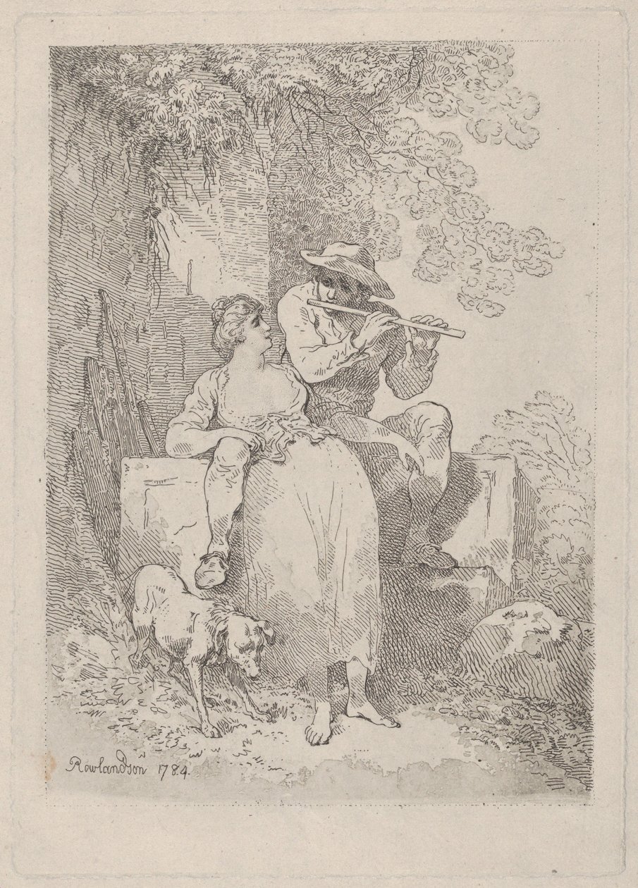 Odpočinek od práce za slunečných dnů, 1784-87., 1784-87. od Thomas Rowlandson