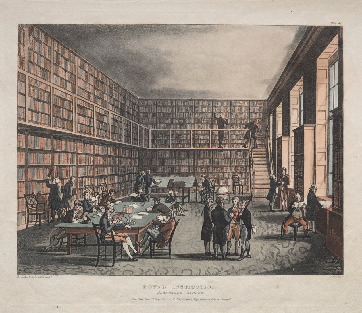 Royal Institution, Albemarle Street od Thomas Rowlandson