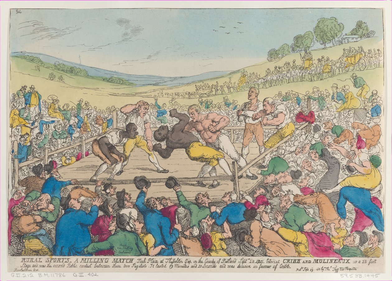 Venkovské sporty, A Milling Match, 29. září 1811, 29. září 1811. od Thomas Rowlandson