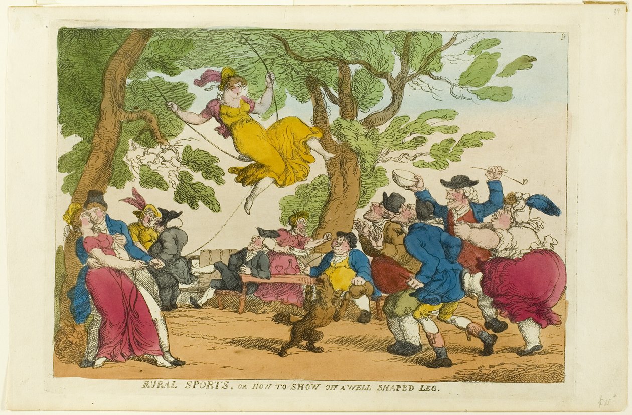 Venkovské sporty aneb Jak předvést dobře tvarovanou nohu od Thomas Rowlandson