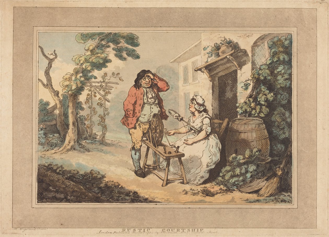 Venkovské námluvy od Thomas Rowlandson