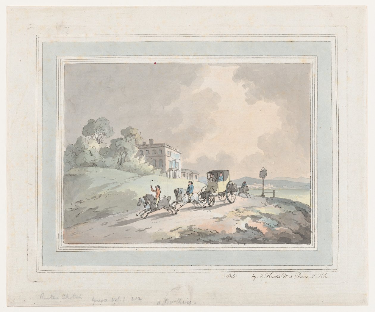 Rustikální skica, nebo cestování po lehátku, 1785-99., 1785-99. od Thomas Rowlandson