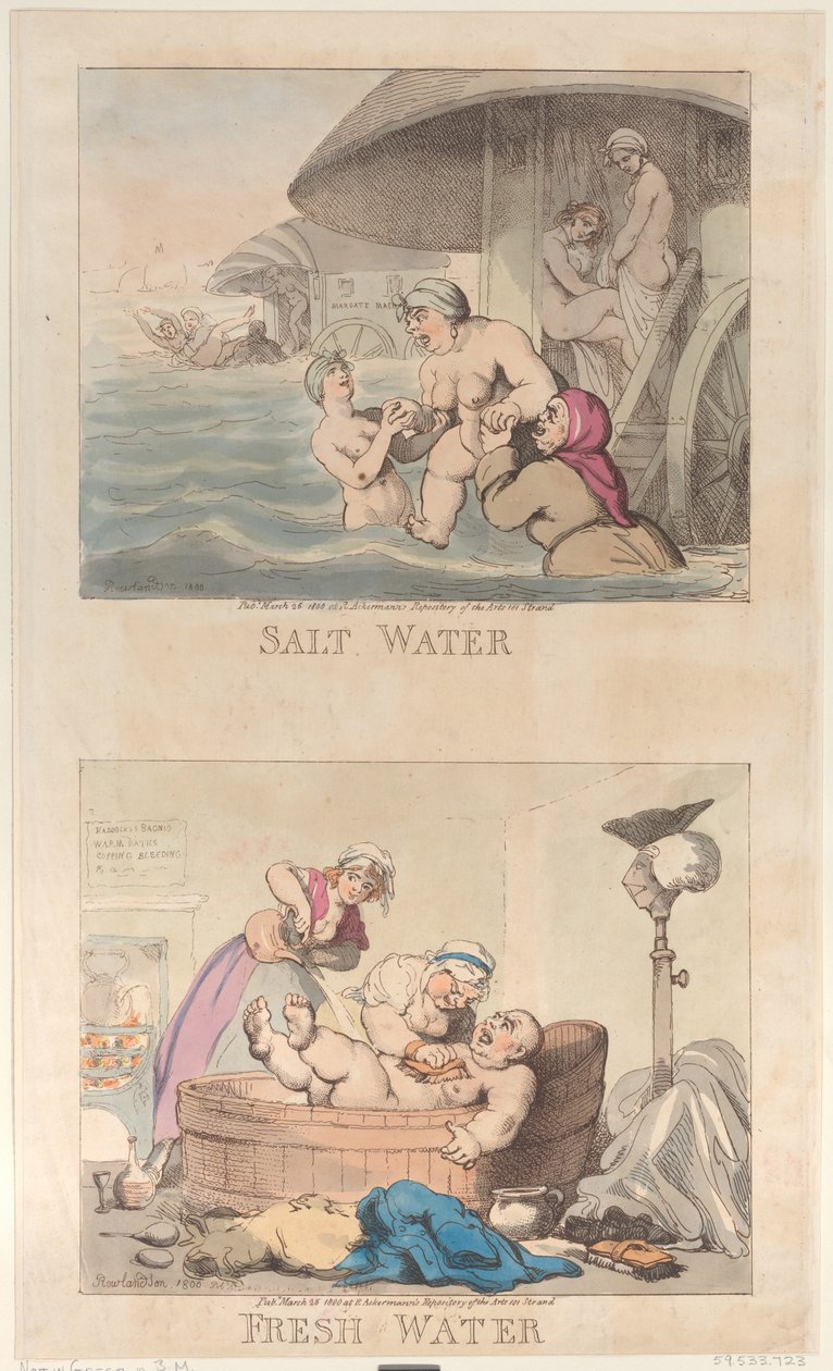 Slaná a sladká voda, 25. března 1800, 25. března 1800. od Thomas Rowlandson