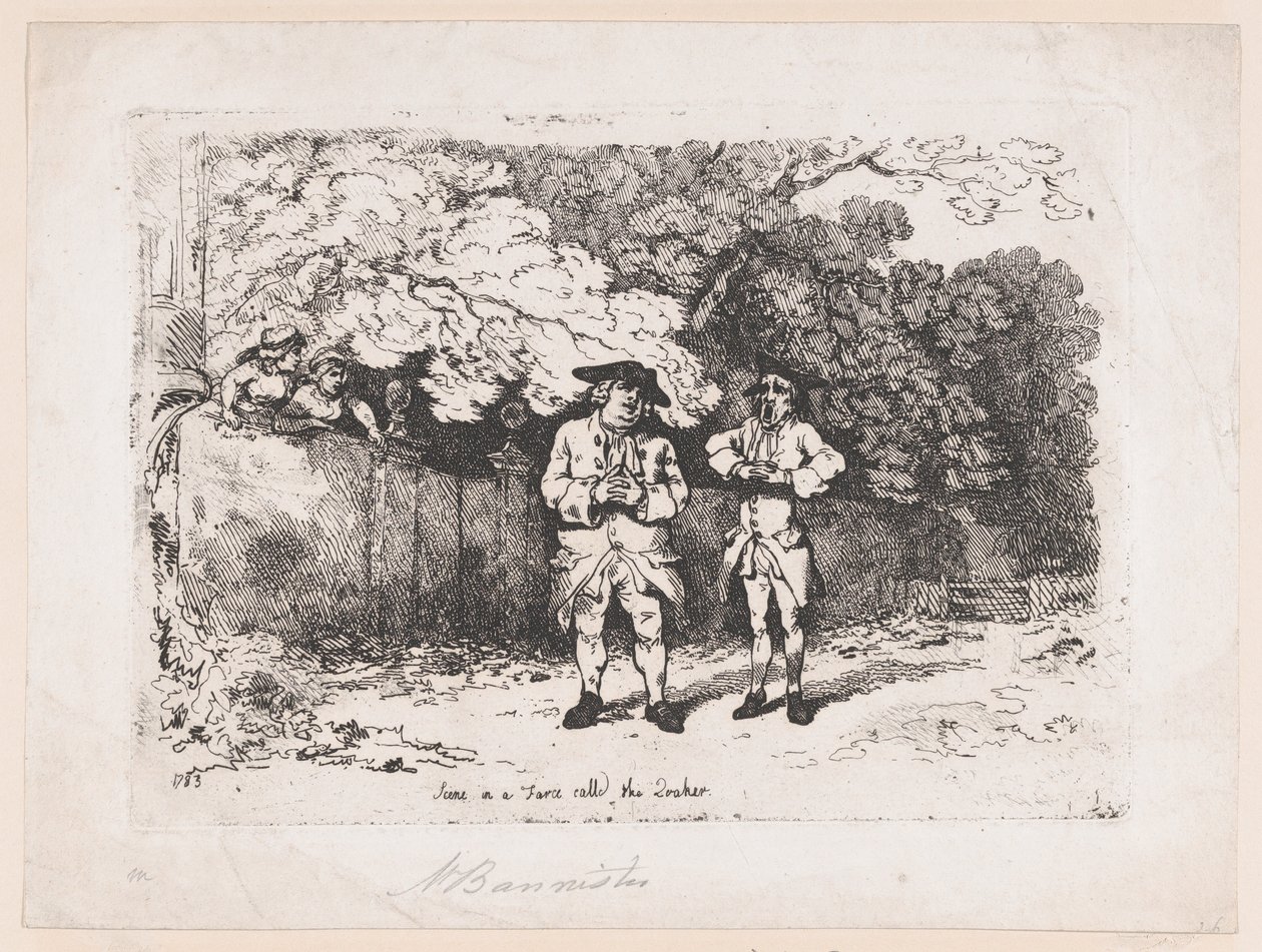 Scéna ve frašce jménem The Quaker, 22. prosince 1783, 22. prosince 1783. od Thomas Rowlandson