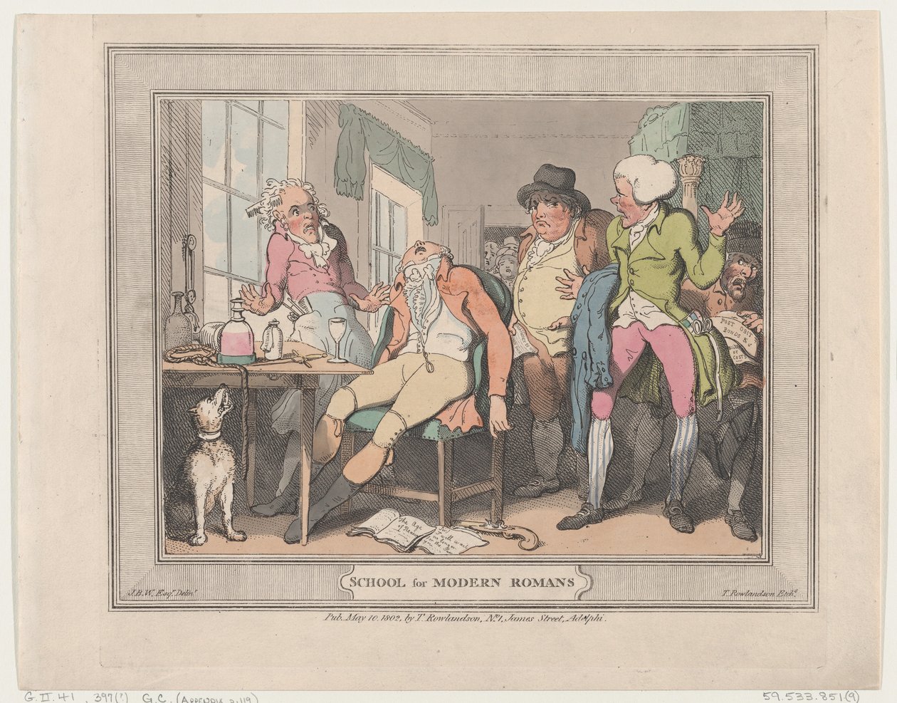 Škola pro moderní Římany, 10. května 1802, 10. května 1802. od Thomas Rowlandson