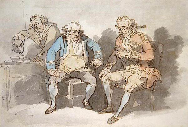 Mořská zábava (tužka a akvarel na papíře) od Thomas Rowlandson