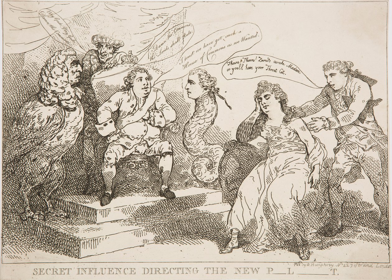 Tajný vliv řídit nový P-l-t od Thomas Rowlandson