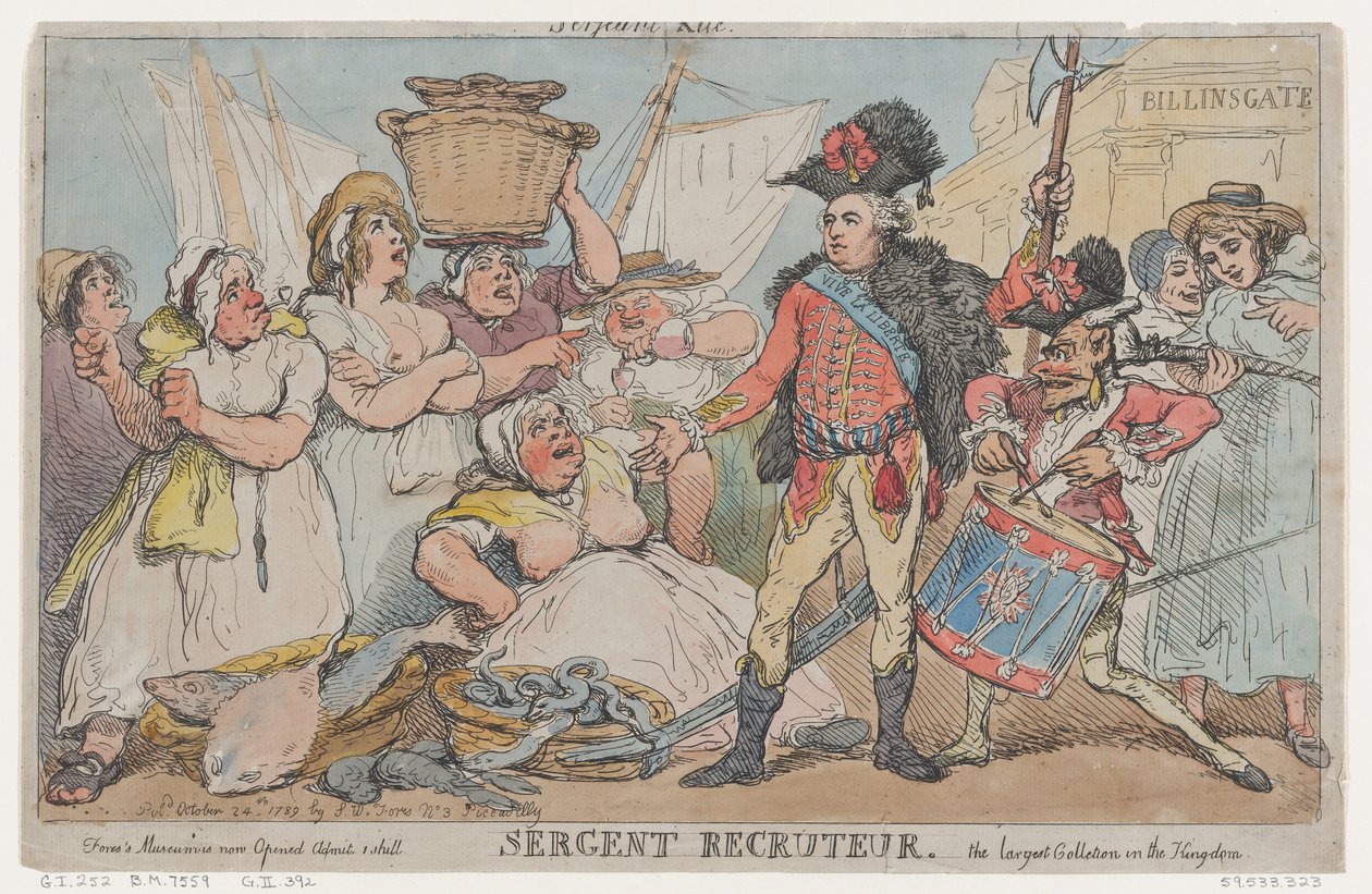 Seržant Recruiter, 24. října 1789, 24. října 1789. od Thomas Rowlandson