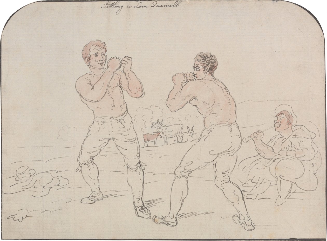 Urovnání milostné hádky od Thomas Rowlandson